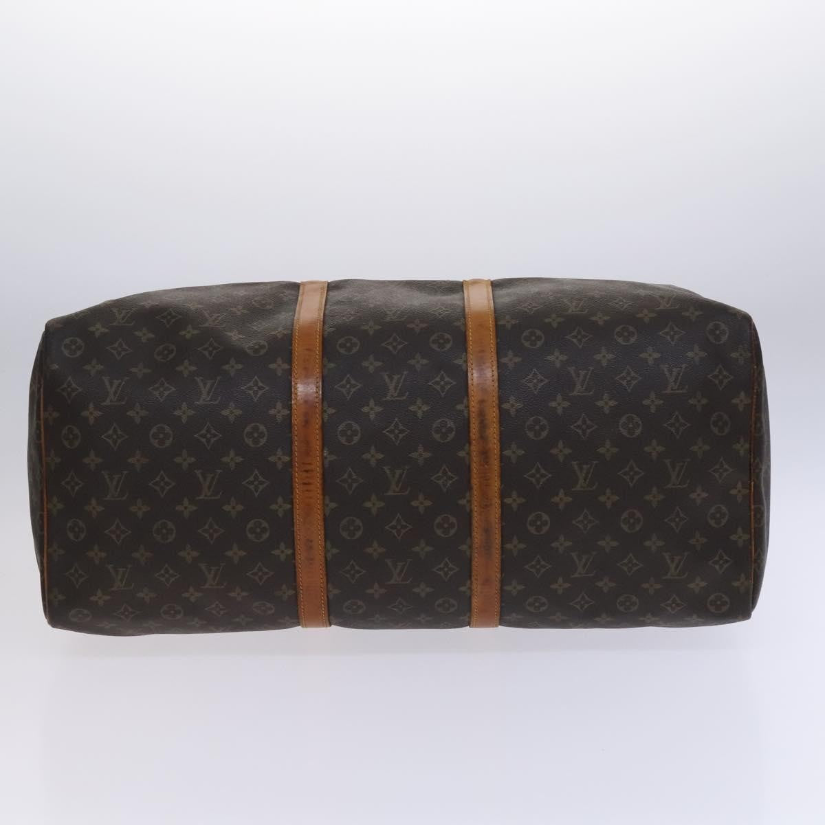 Louis Vuitton Keepall Bag Monogram Canvas, BROWN, CANVAS, Travel bag