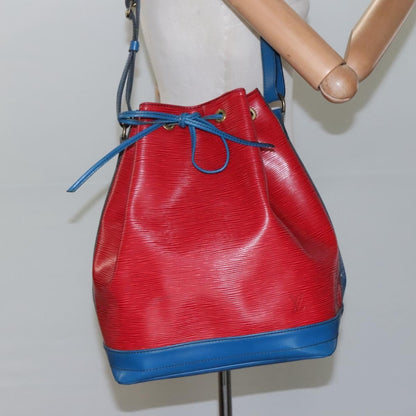 Louis Vuitton Bicolor Noe Handbag Epi Leather, RED, LEATHER, Handbag