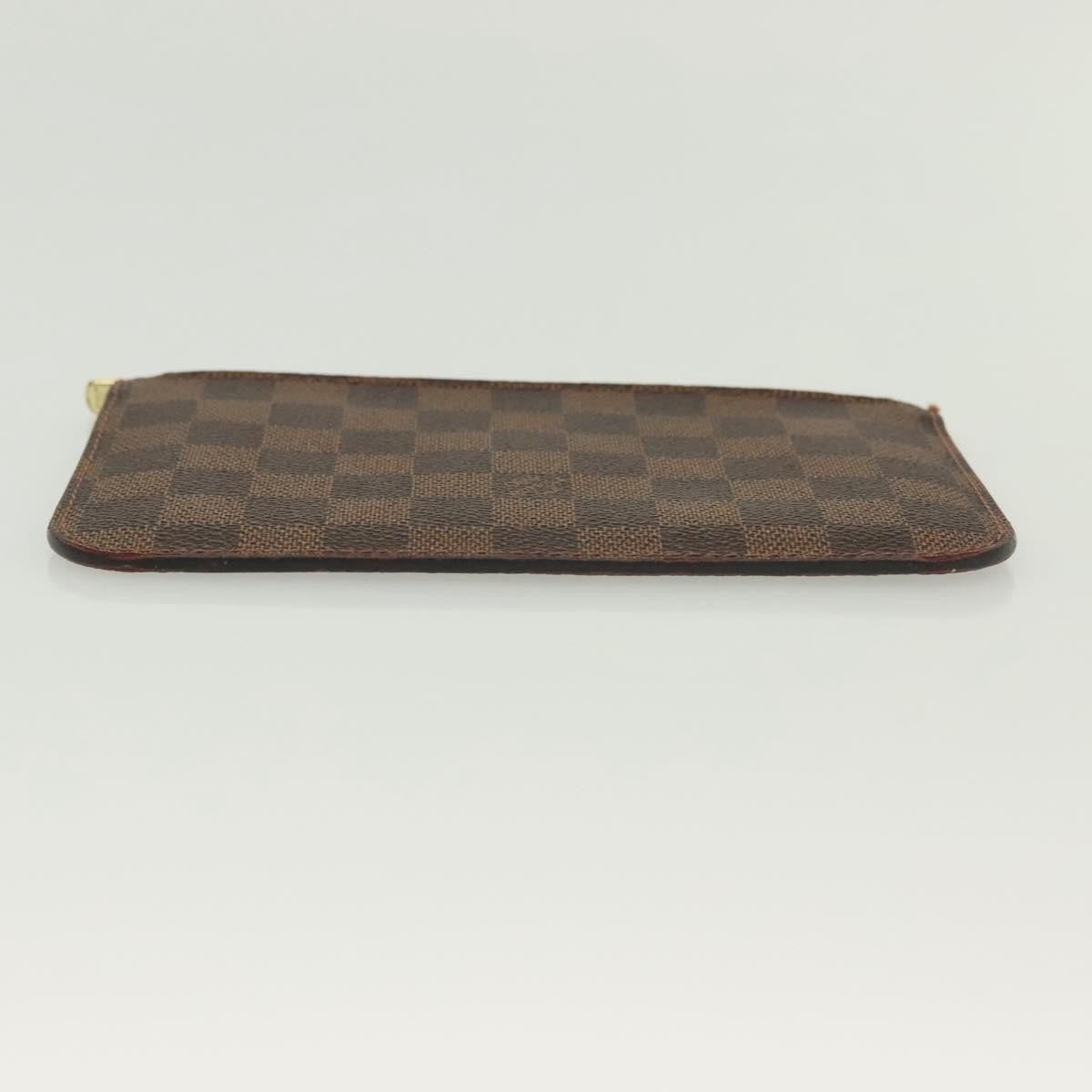 Louis Vuitton Neverfull Pochette Damier, BROWN, CANVAS, Tote bag