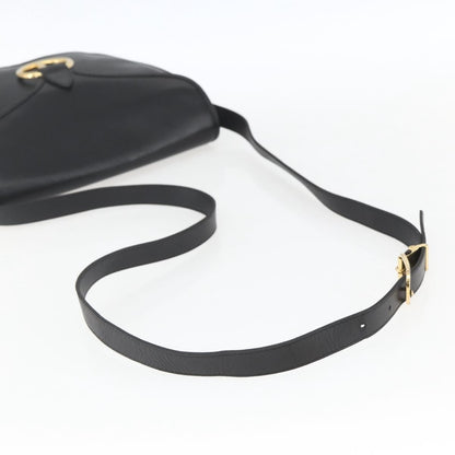 Christian Dior Bobby Flap Bag Whipstitch Leather, BLACK, LEATHER, Shoulder bag