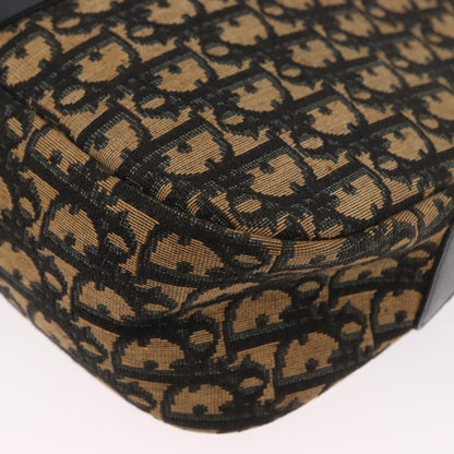 Christian Dior Vintage CD Trotter Handbag Canvas, NAVY, CANVAS, Handbag