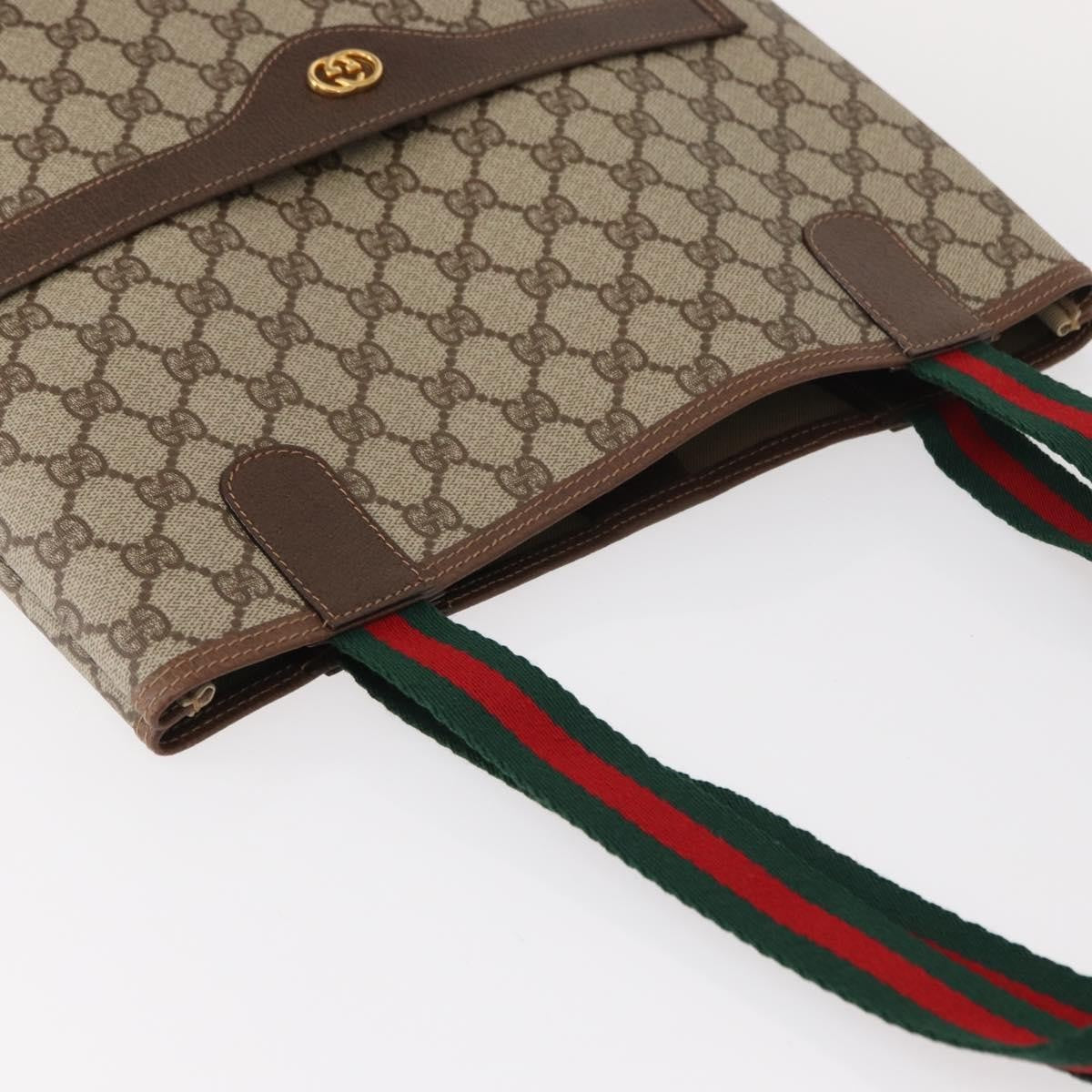 Gucci Sherry Line Tote Canvas, BEIGE, PVC, Tote bag