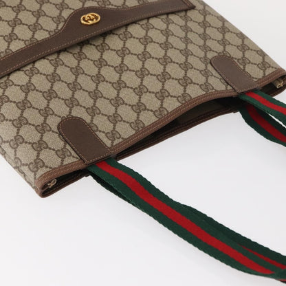 Gucci Sherry Line Tote Canvas, BEIGE, PVC, Tote bag