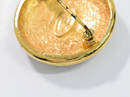 Chanel CC Brooch Metal, GOLD, GOLD_PLATED, Brooch