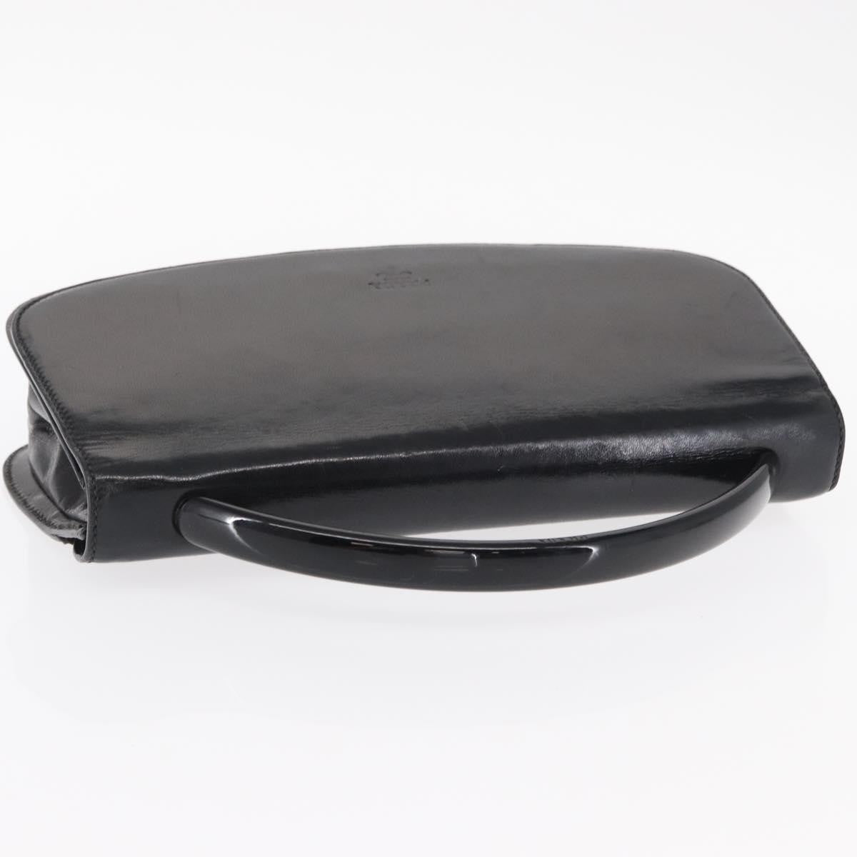 Prada Vintage Handbag Leather, BLACK, LEATHER, Handbag