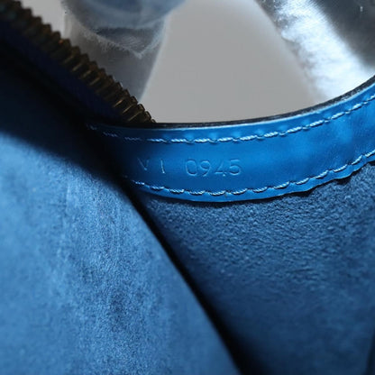 Louis Vuitton Lussac Handbag Epi Leather, BLUE, LEATHER, Shoulder bag