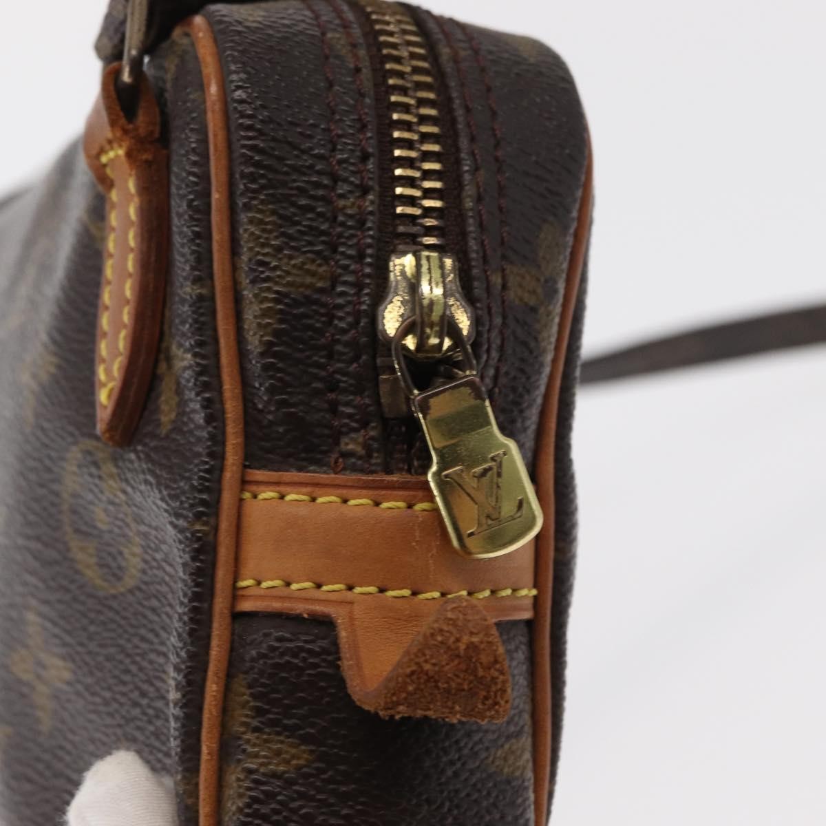 Louis Vuitton Pochette Marly Bandouliere Bag Monogram Canvas, BROWN, CANVAS, Shoulder bag