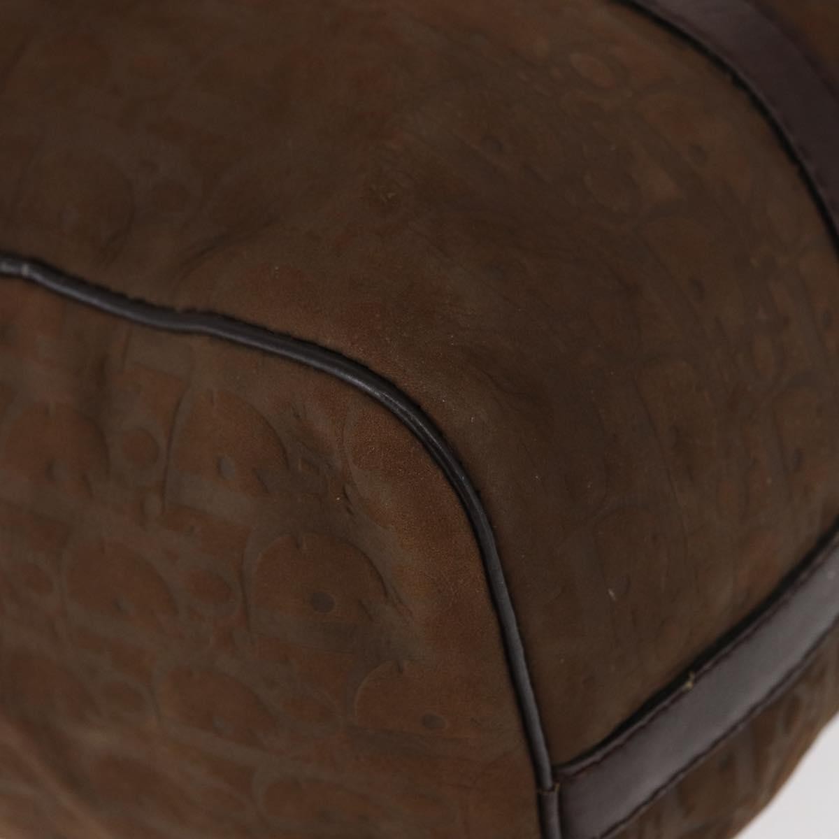 Christian Dior Vintage Trotter Boston Bag Canvas, BROWN, CANVAS, Travel bag