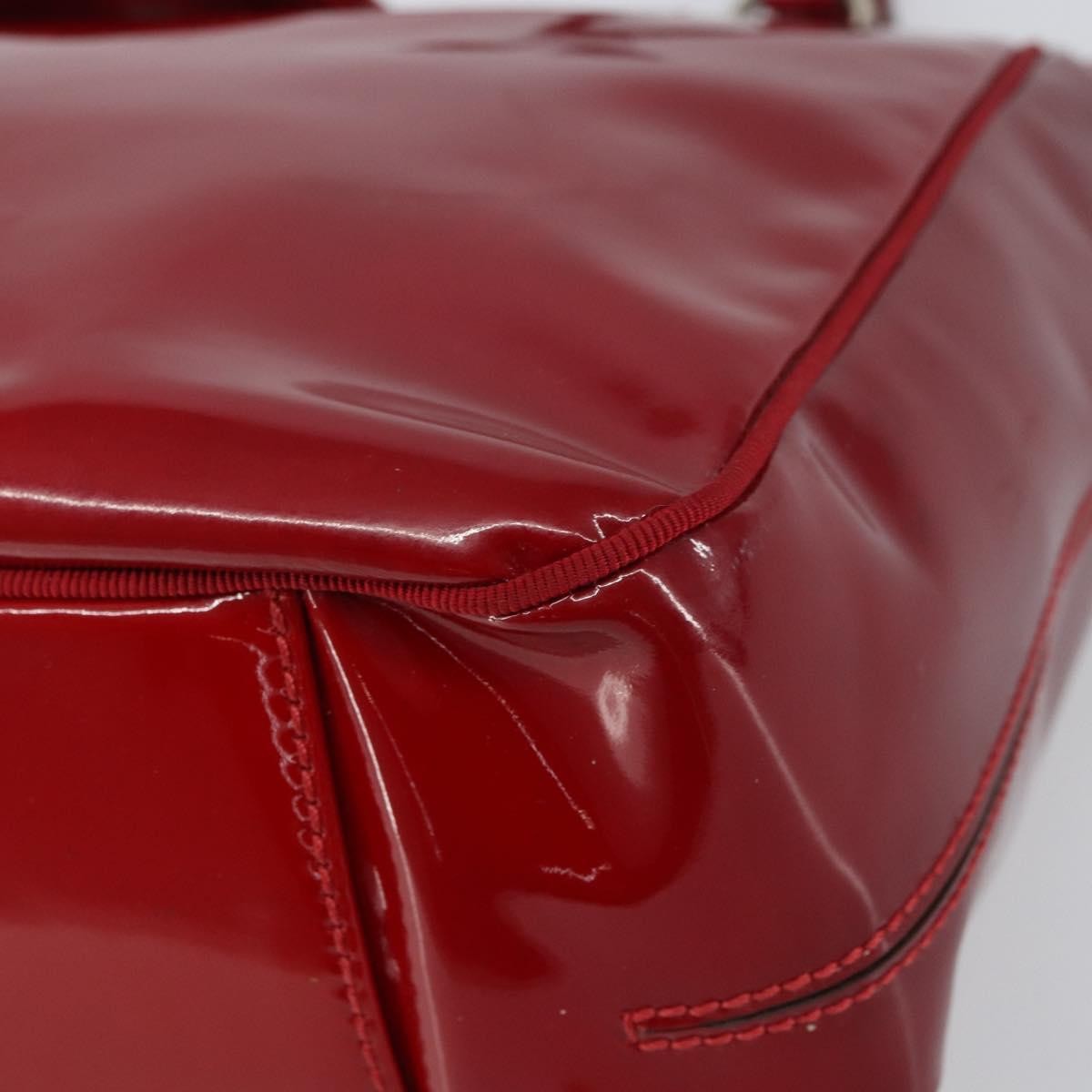 Salvatore Ferragamo Vintage Tote bag Patent Leather, Red, Patent Leather, Tote Bag