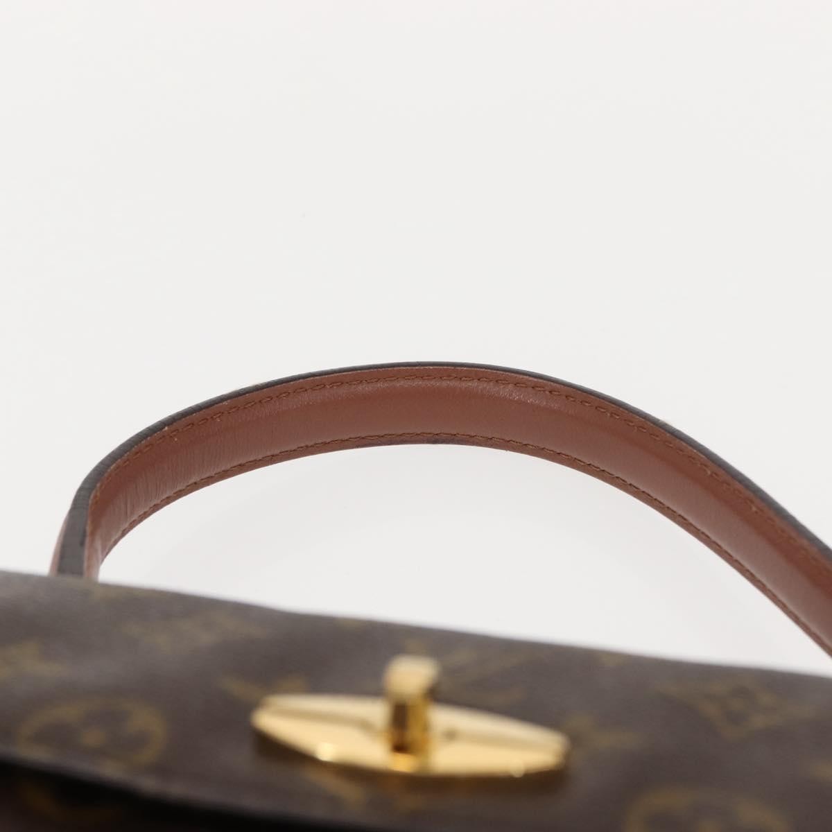 Louis Vuitton Malesherbes Handbag Monogram Canvas, BROWN, CANVAS, Handbag