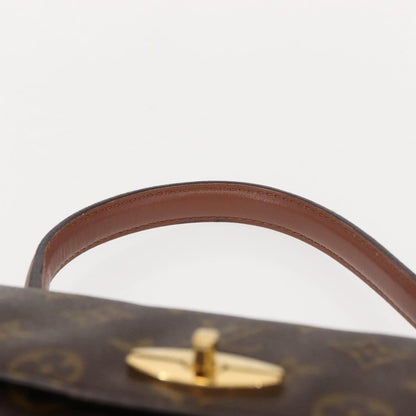 Louis Vuitton Malesherbes Handbag Monogram Canvas, BROWN, CANVAS, Handbag