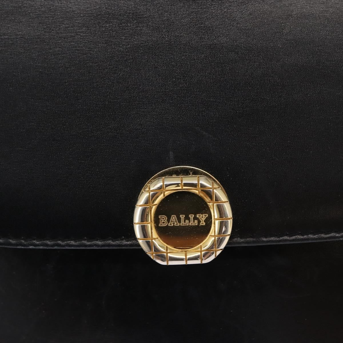 Bally Vintage Shoulder Bag Leather, BLACK, LEATHER, Shoulder bag
