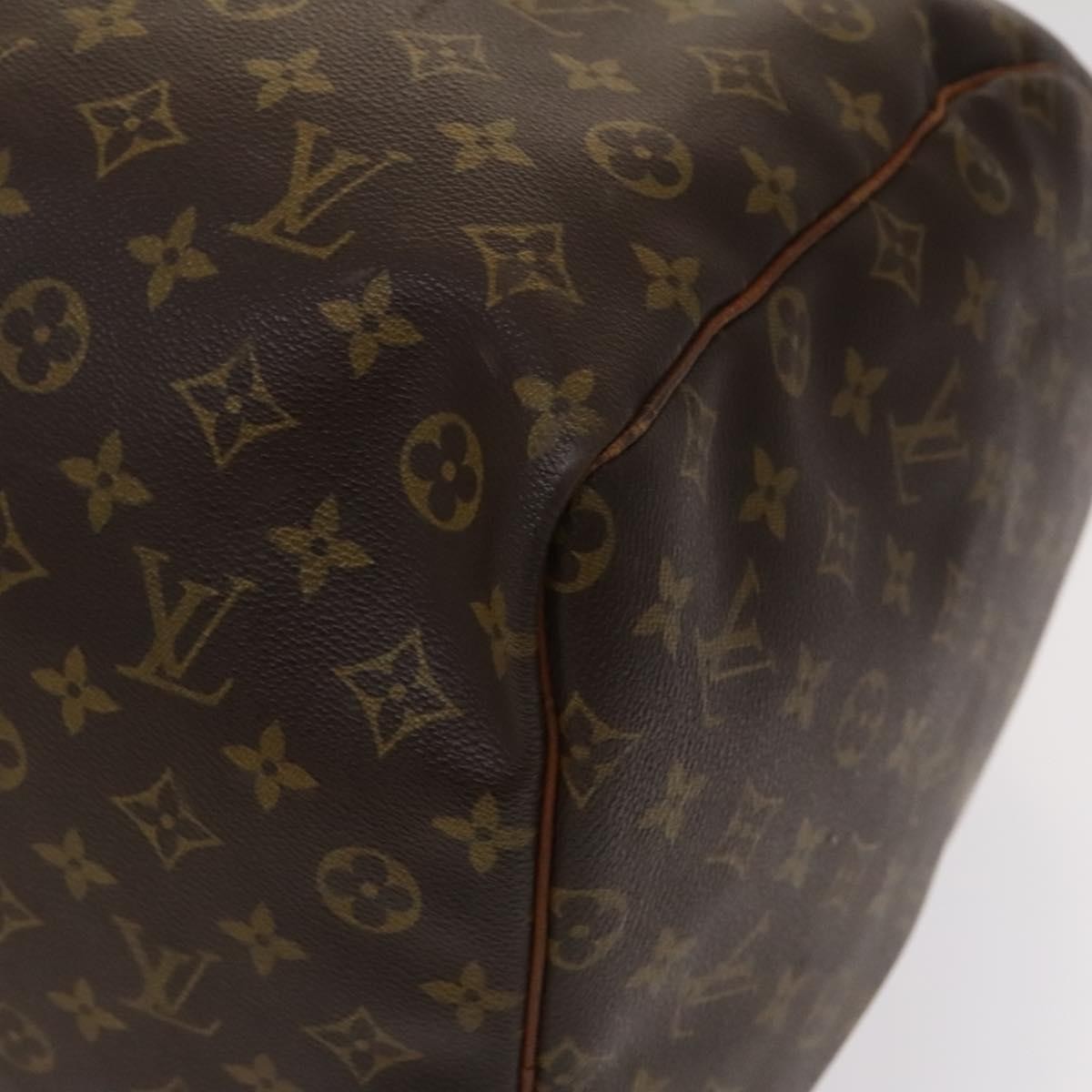 Louis Vuitton Keepall Bag Monogram Canvas, BROWN, CANVAS, Travel bag