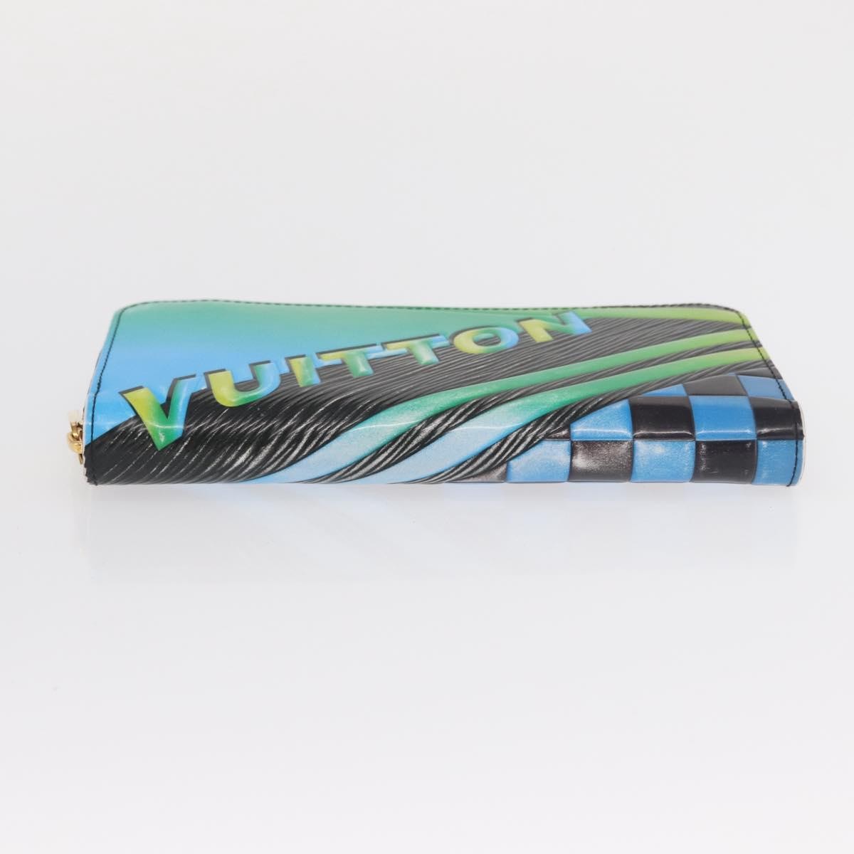 Louis Vuitton Zippy Wallet NM Epi Race édition limitée, Blue, Leather, Wallet