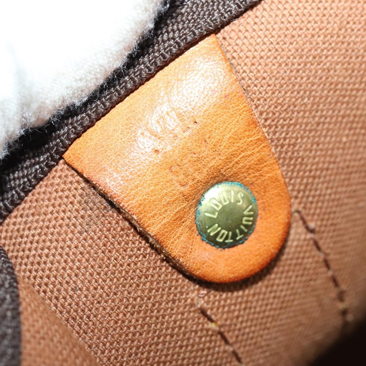 Louis Vuitton Keepall Bag Monogram Canvas, BROWN, CANVAS, Travel bag