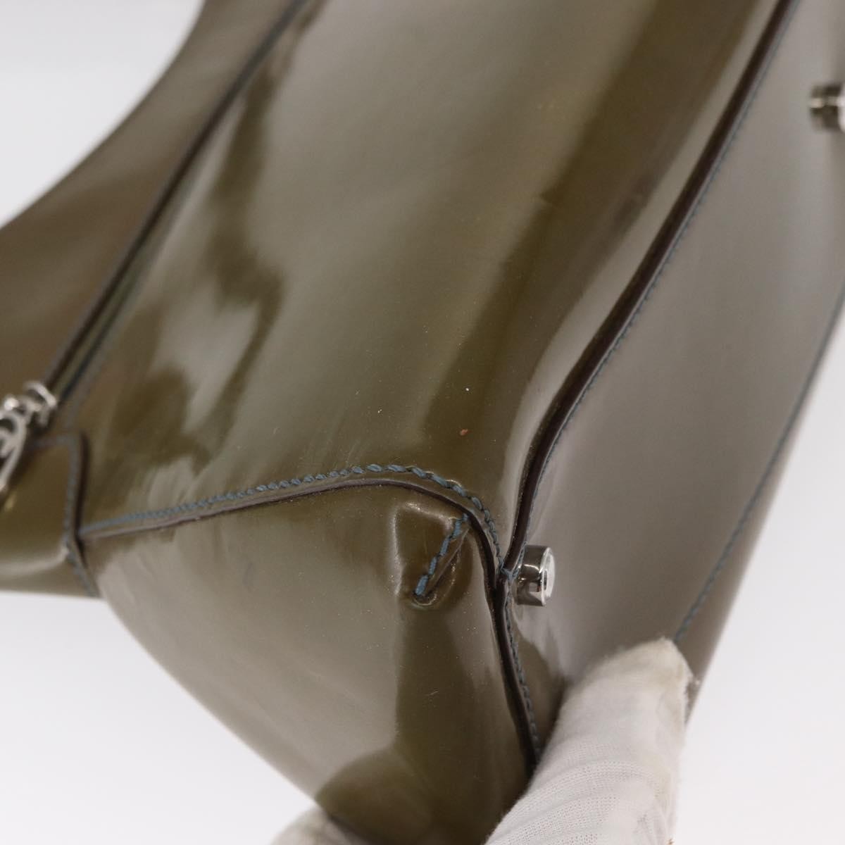 cartier Marcello Handbag Patent leather, KHAKI, PATENT_LEATHER, Handbag