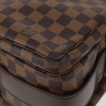 Louis Vuitton Naviglio Handbag Damier, BROWN, CANVAS, Shoulder bag