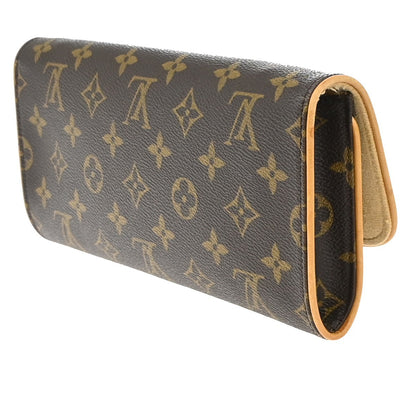 Louis Vuitton Twin Handbag Monogram Canvas, BROWN, CANVAS, Clutche & pouche