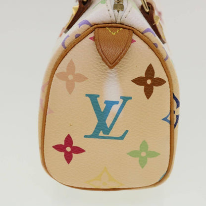 Louis Vuitton Speedy Mini HL Handbag Monogram Multicolor, WHITE, CANVAS, Handbag