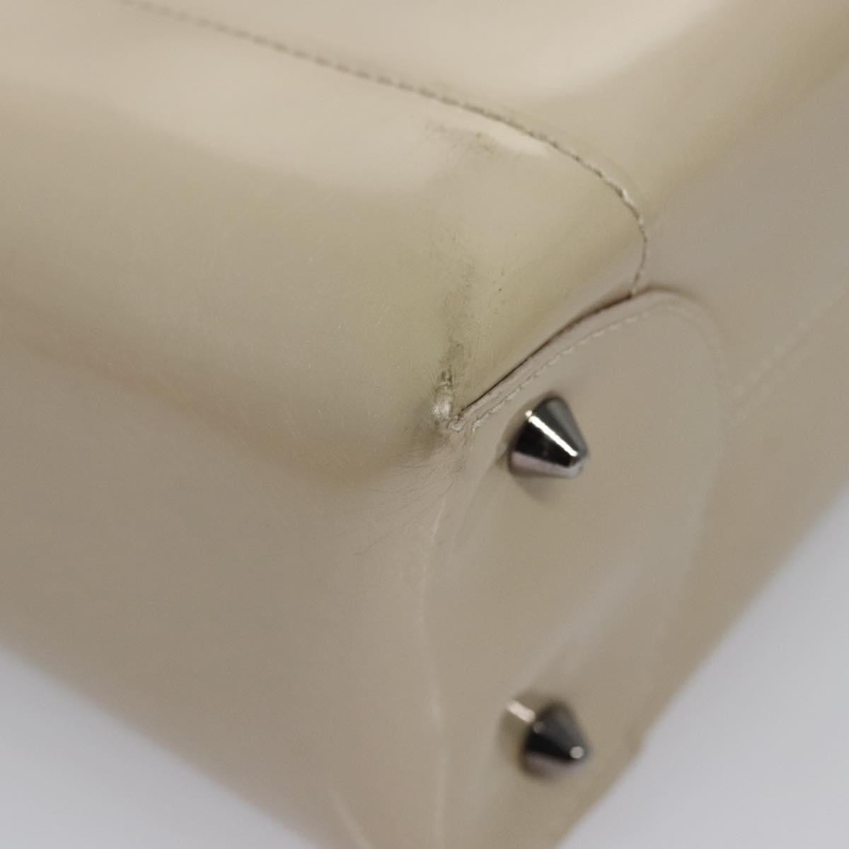Christian Dior Pearl Lady Dior Bag Patent leather, BEIGE, PATENT_LEATHER, Handbag