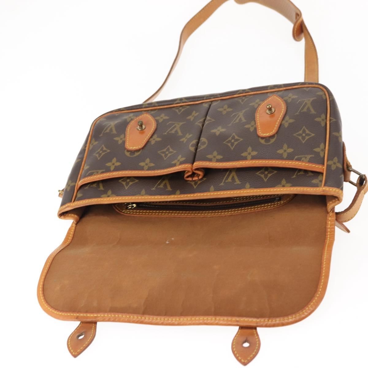 Louis Vuitton Sac Gibeciere Messenger Bag Monogram Canvas, BROWN, CANVAS, Crossbody bag