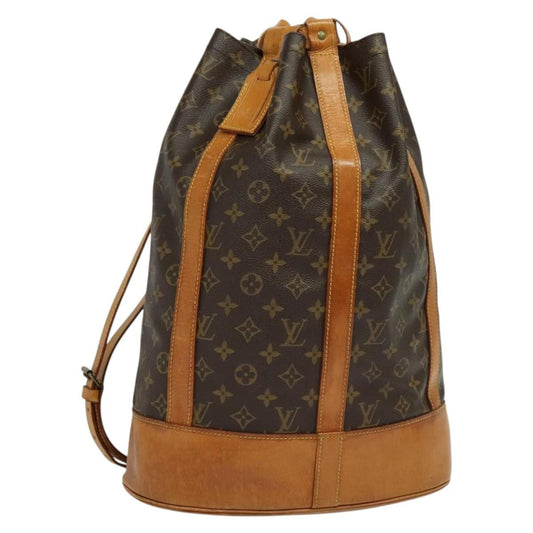 Louis Vuitton Randonnee Backpack Monogram Canvas, BROWN, CANVAS, Shoulder bag
