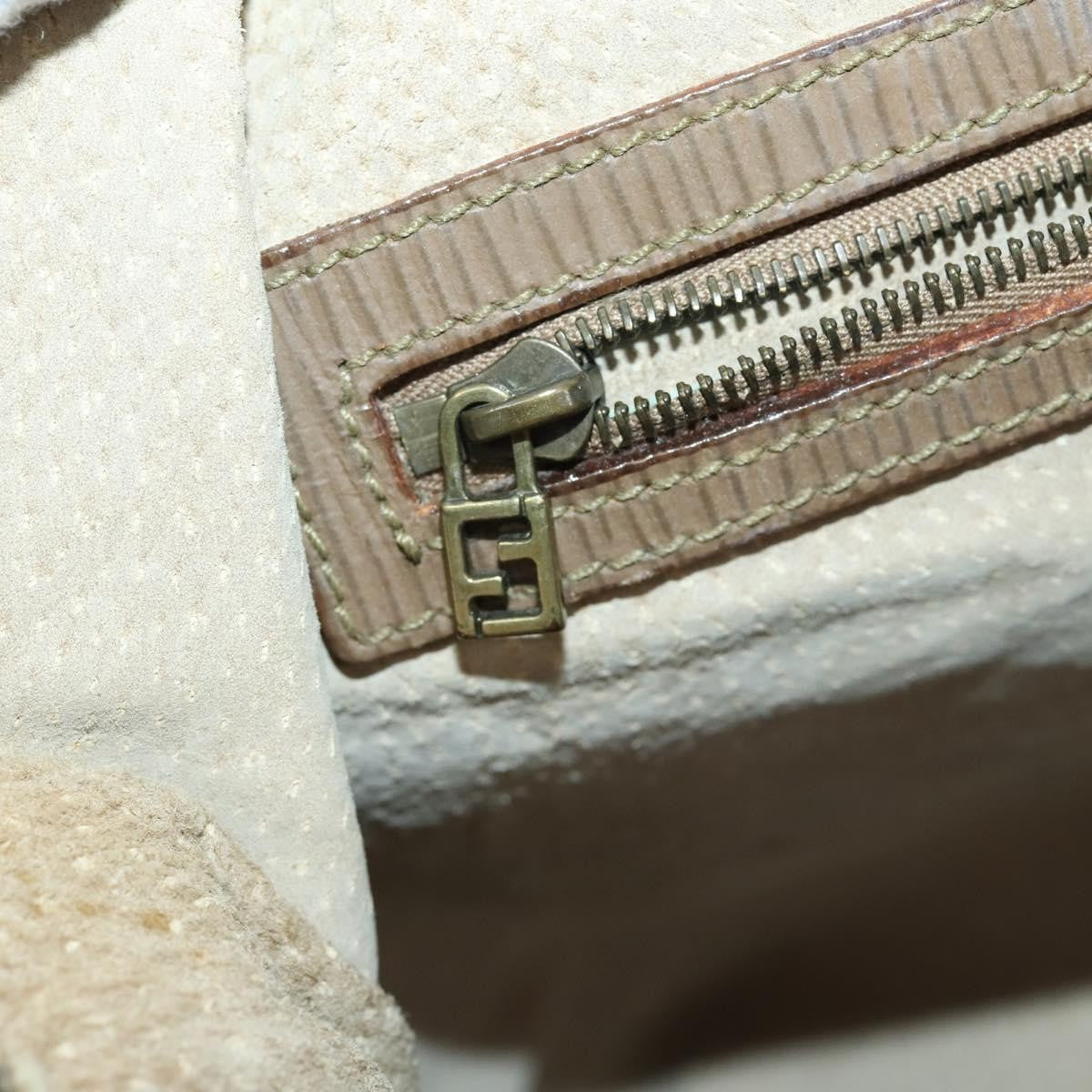 Fendi Logo Zucca Shoulder Bag Zucca, BEIGE, NYLON, Shoulder bag