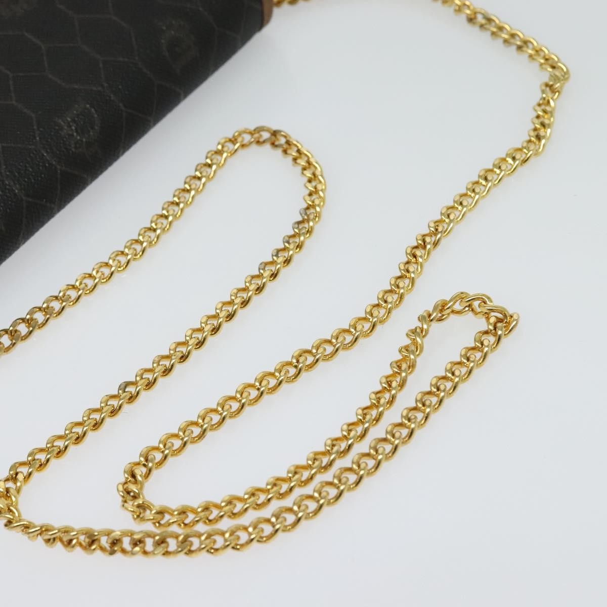 Christian Dior Vintage Honeycomb Flap Crossbody Bag Canvas and Leather, BLACK, CANVAS, Crossbody bag