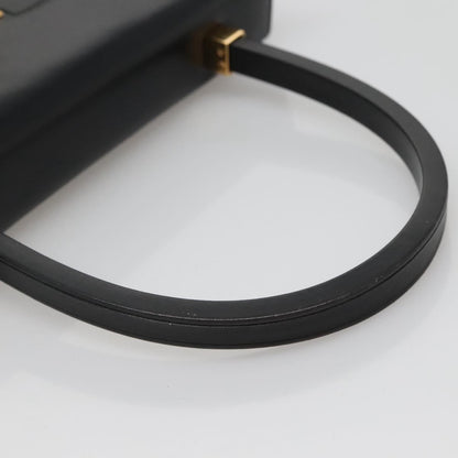 Gucci Vintage Handbag Leather, BLACK, LEATHER, Handbag