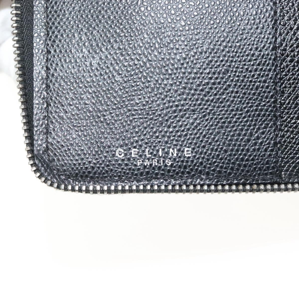 Celine Travel Organizer Leather, BLACK, LEATHER, Clutche & pouche
