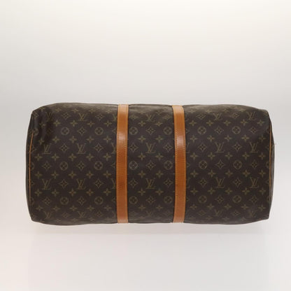 Louis Vuitton Keepall Bag Monogram Canvas, BROWN, CANVAS, Travel bag