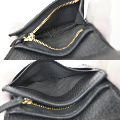 Gucci GG Marmont Flap Card Case Leather, BLACK, LEATHER, Wallets