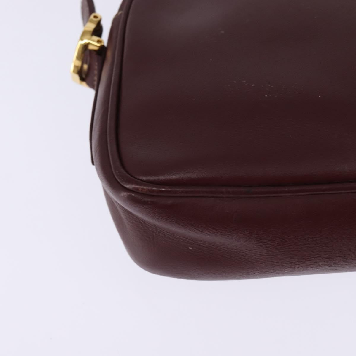 cartier Must de Cartier Shoulder Bag Leather, BURGUNDY, LEATHER, Shoulder bag