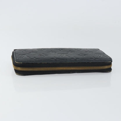 Louis Vuitton Zippy Wallet NM Leather Empreinte, BLACK, LEATHER, Wallets