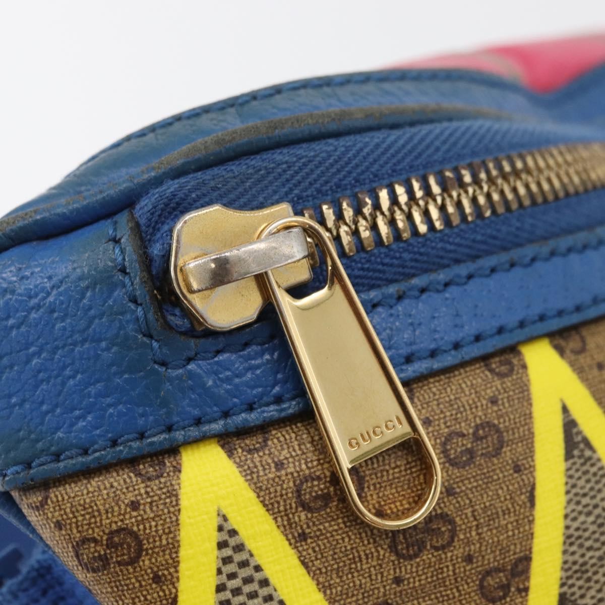 Gucci GG Supreme Belt Bag GG Coated Canvas and Leather, Multicolour, PVC, Crossbody Bag