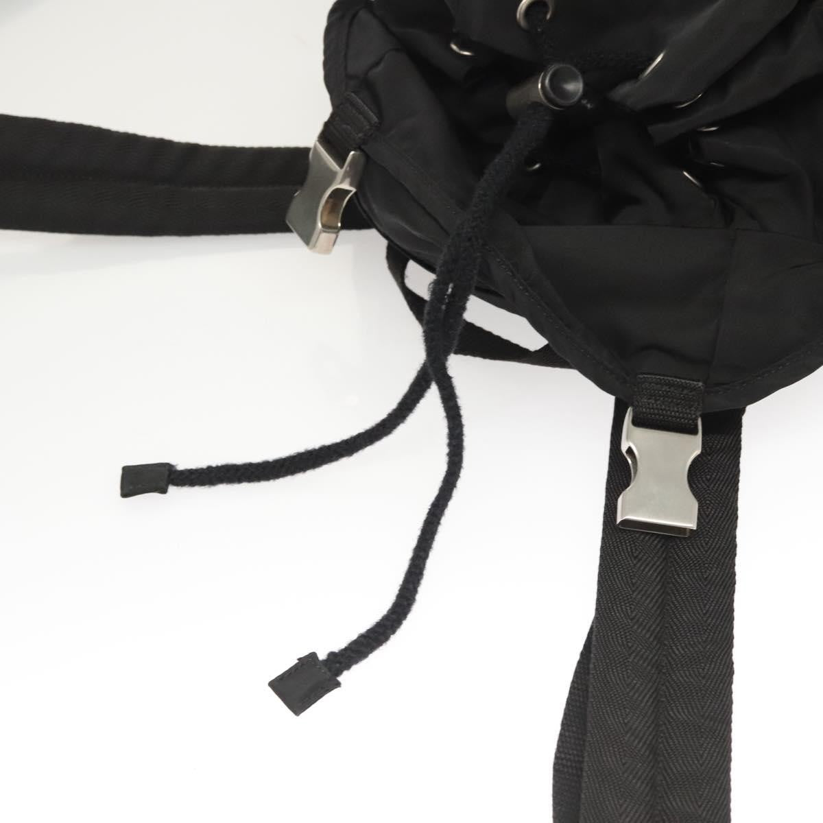 Prada Logo Backpack Tessuto, BLACK, NYLON, Backpack