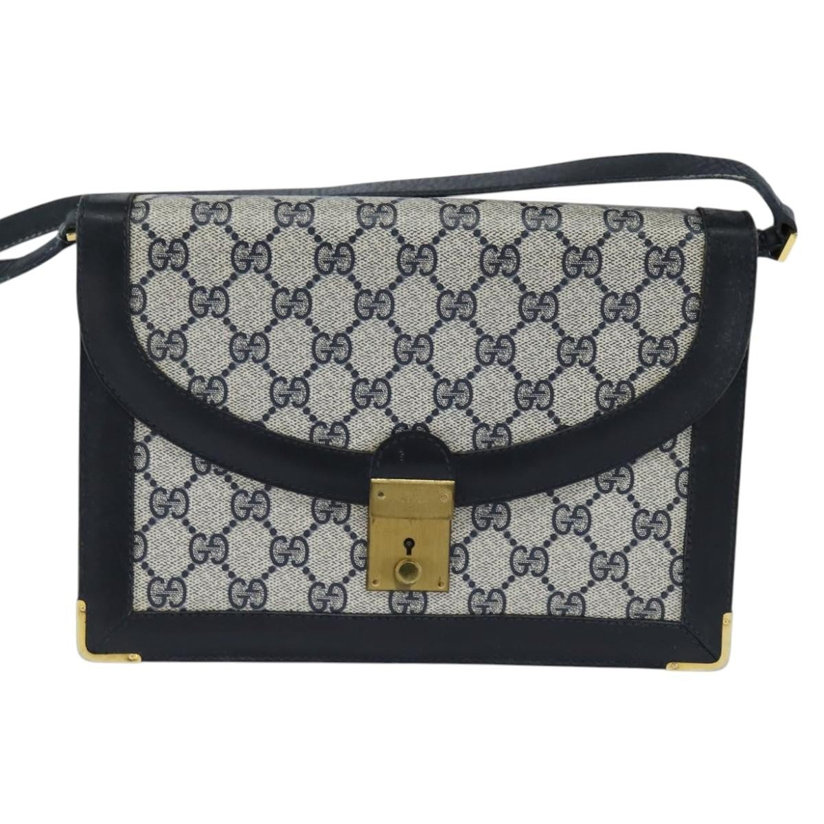 Gucci GG Supreme Messenger Bag GG canvas, NAVY, PVC, Shoulder bag