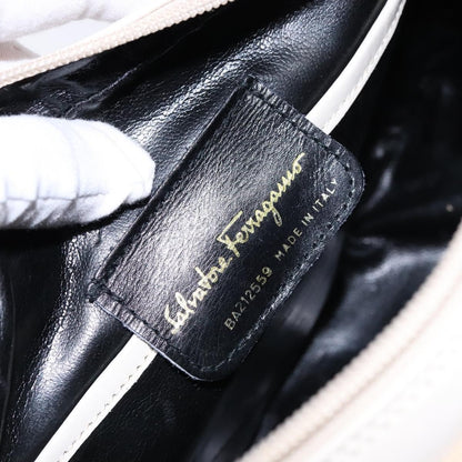 Salvatore Ferragamo Vala Shoulder Bag Leather, BEIGE, LEATHER, Shoulder bag