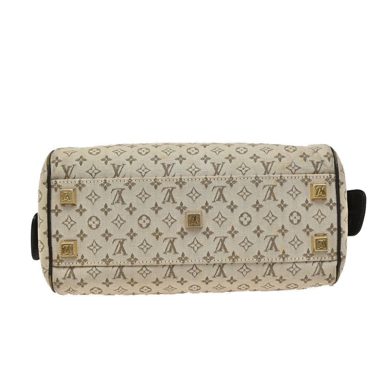 Louis Vuitton Josephine Handbag Mini Lin, KHAKI, CANVAS, Shoulder bag
