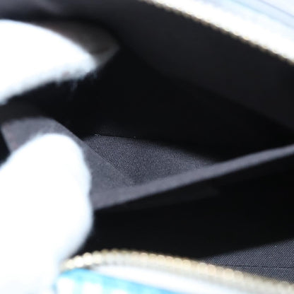 Fendi By The Way Satchel Printed Leather, BLUE, LEATHER, Handbag