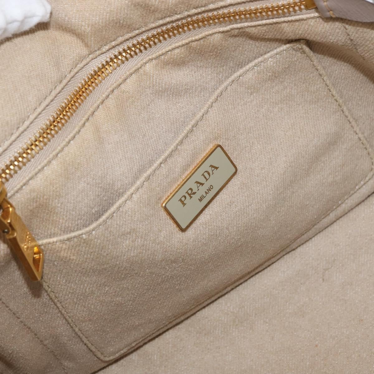 Prada Canapa Tote Canvas, Beige, Canvas, Tote Bag