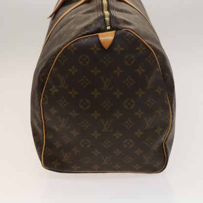Louis Vuitton Keepall Bag Monogram Canvas, BROWN, CANVAS, Travel bag