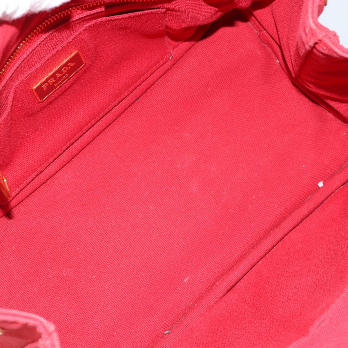 Prada Canapa Tote Canvas, Red, Canvas, Tote Bag