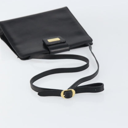 Salvatore Ferragamo Vintage Shoulder Bag Leather, BLACK, LEATHER, Shoulder bag