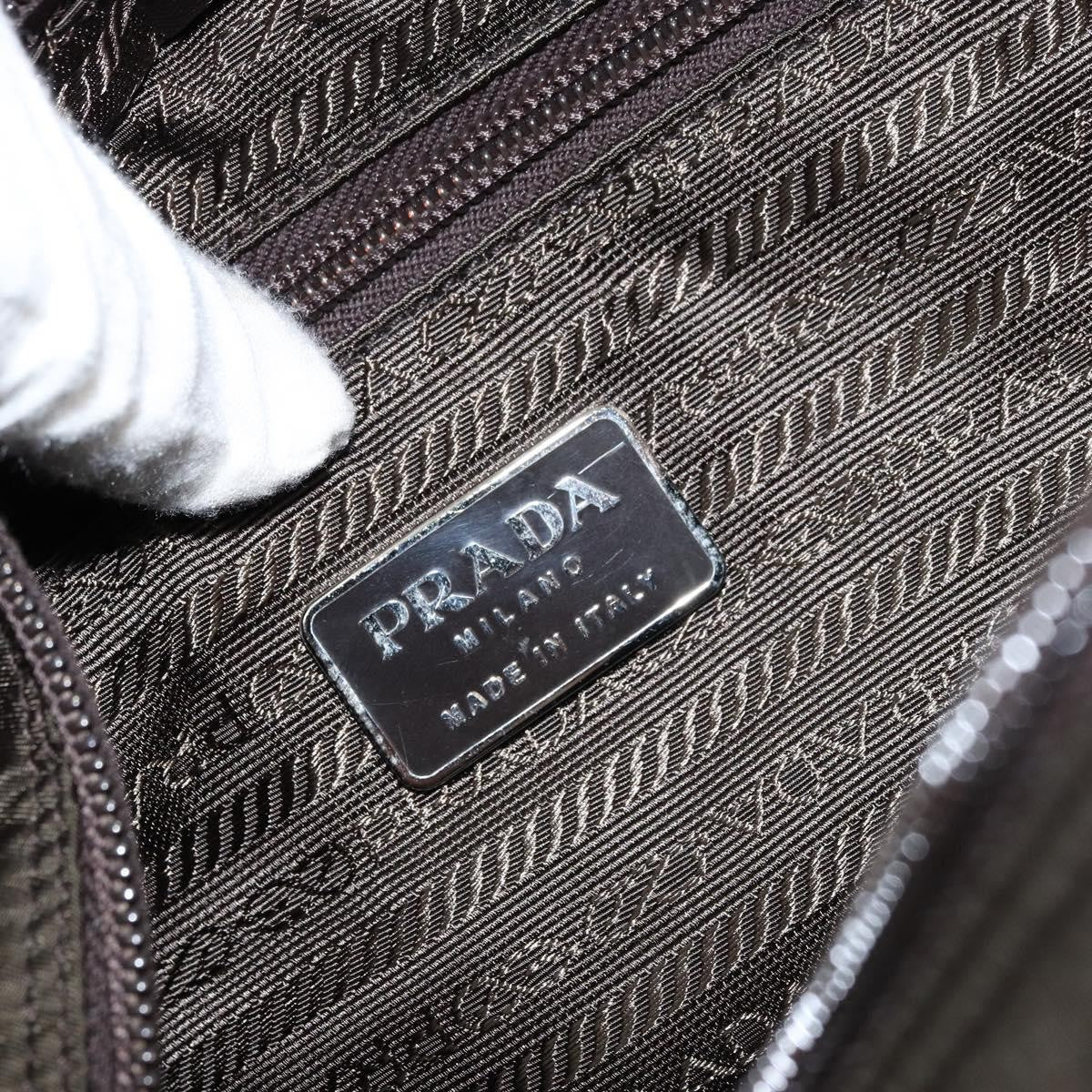 Prada Vintage Zip Tote Tessuto, KHAKI, NYLON, Tote bag