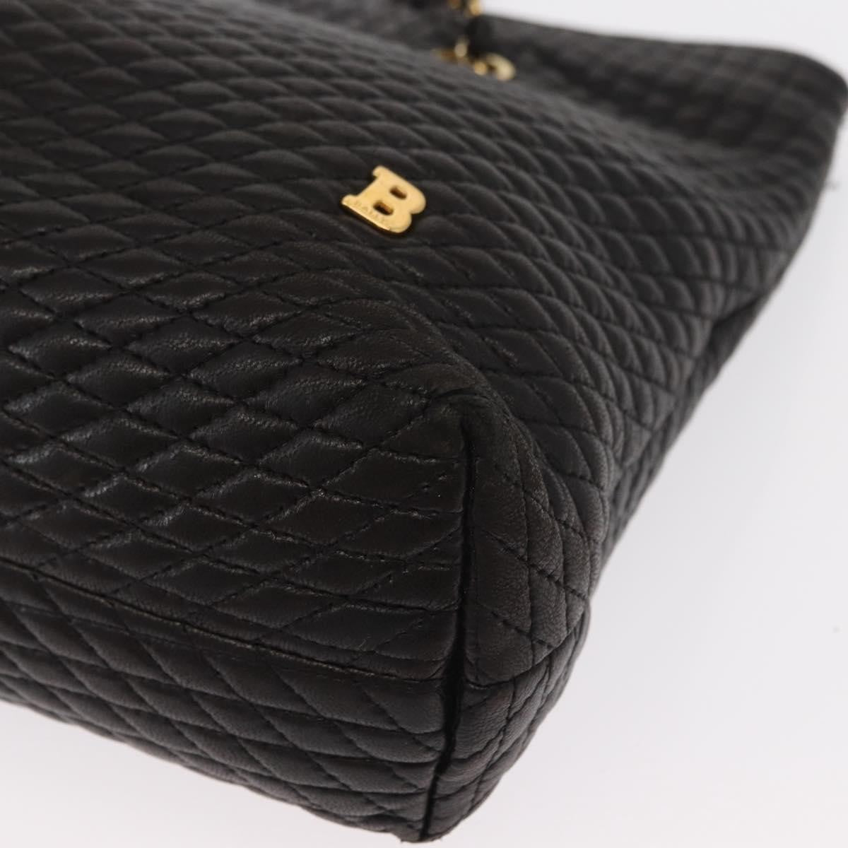 Bally Vintage Shoulder Bag Leather, BLACK, LEATHER, Shoulder bag