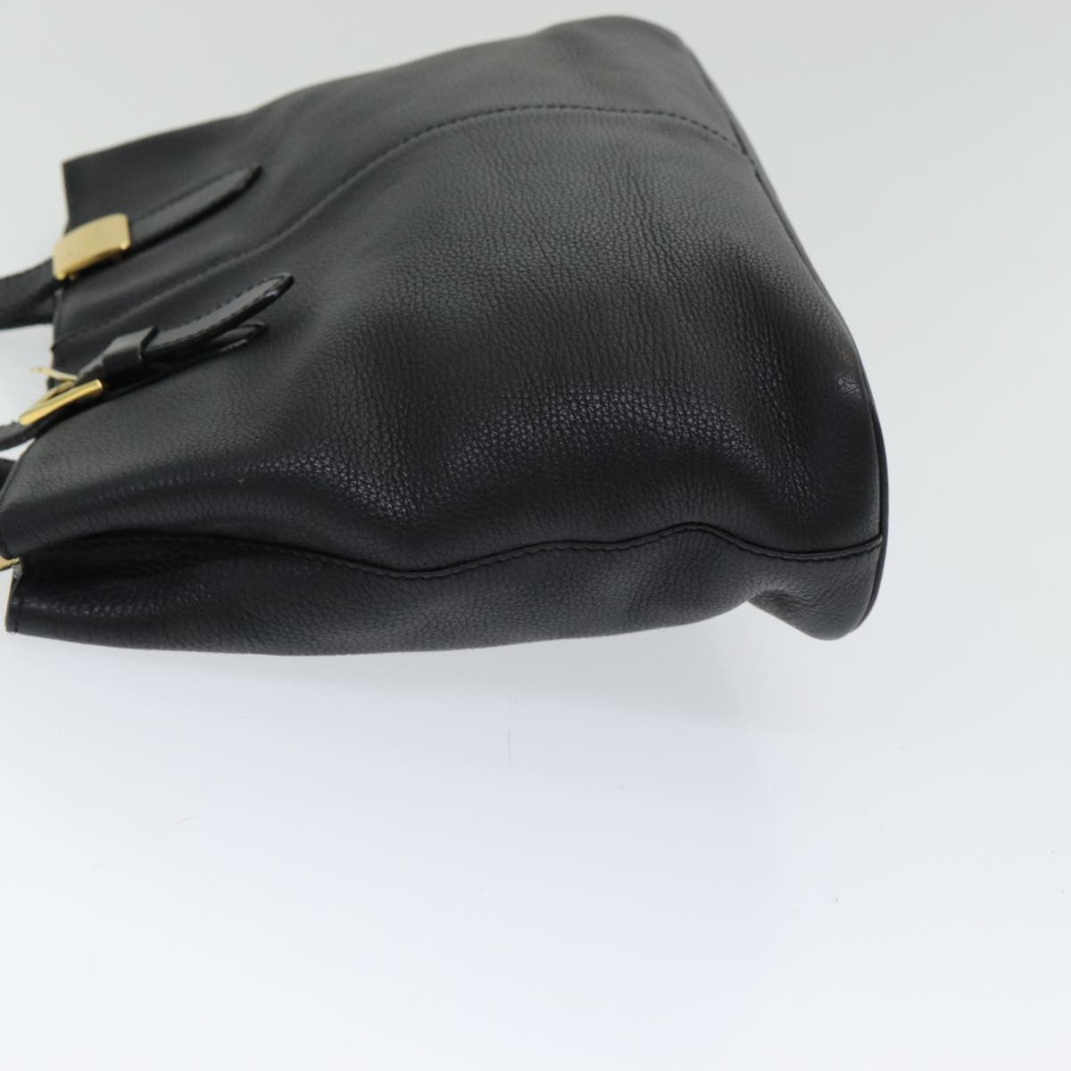 Burberry Vintage Handbag Leather, BLACK, LEATHER, Handbag