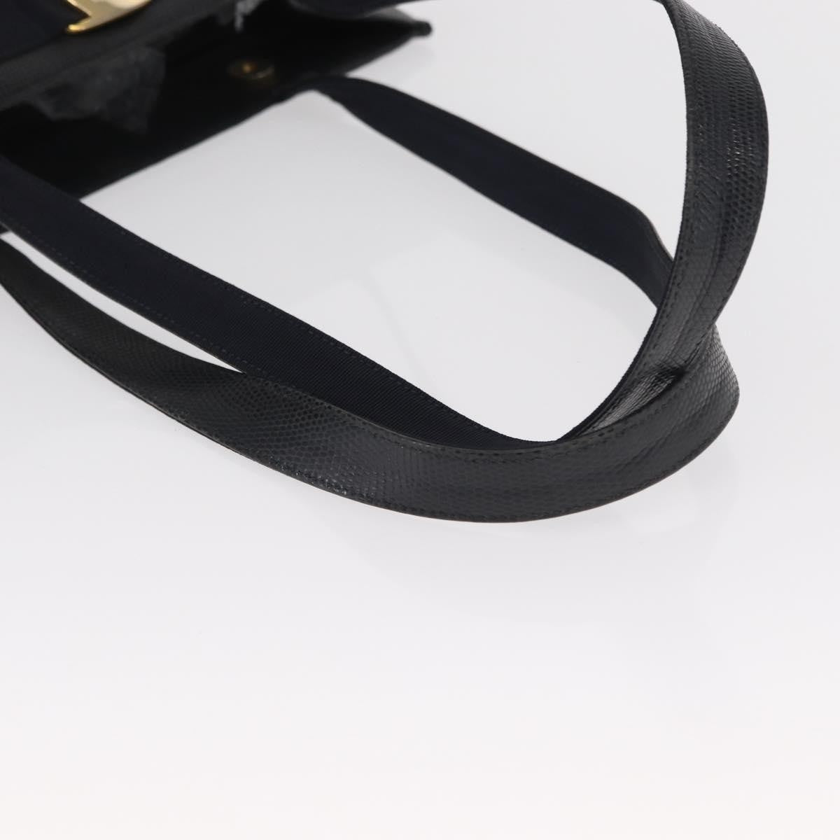 Salvatore Ferragamo Vala tote Leather, NAVY, LEATHER, Tote bag