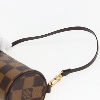 Louis Vuitton Papillon Pochette Damier, Brown, Canvas, Clutch