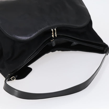 Gucci Vintage Shoulder Bag Canvas, BLACK, CANVAS, Shoulder bag